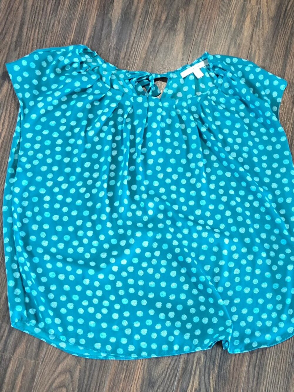 LAUREN CONRAD Aqua Blue Tunic Blouse SIZE XXL
